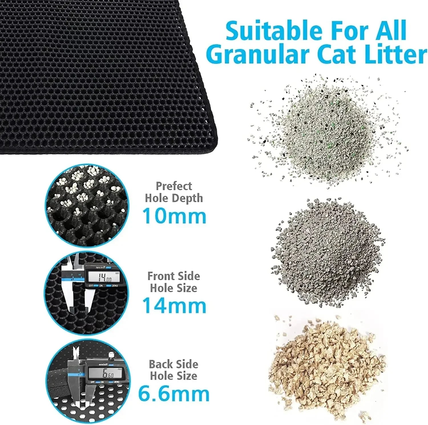 Alfombrilla impermeable para higiene diaria de gatos