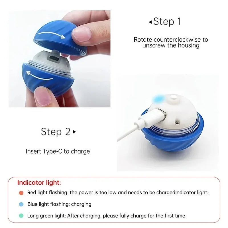 Juguete automático recargable para perros activos