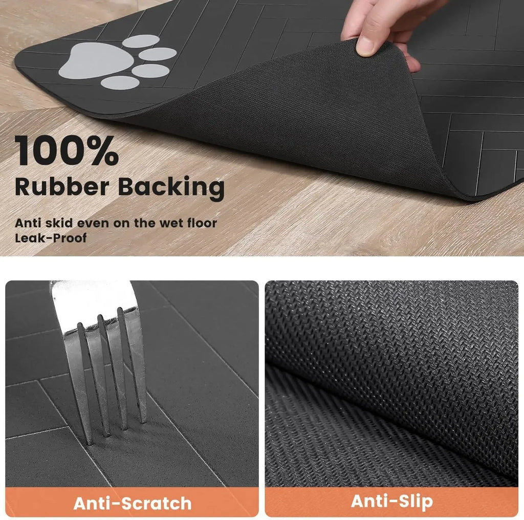 Alfombrilla Absorbente para Comedero y Bebedero