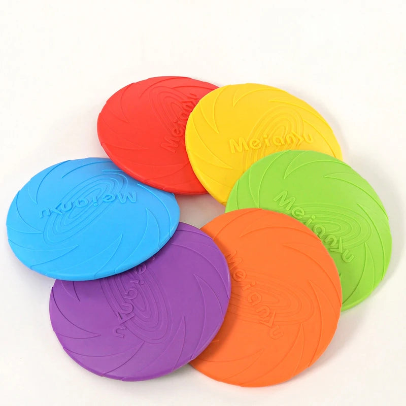 Frisbee de colores para mascotas