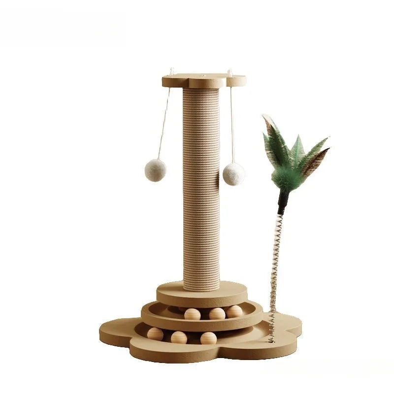 Juguete interactivo de madera para gatos