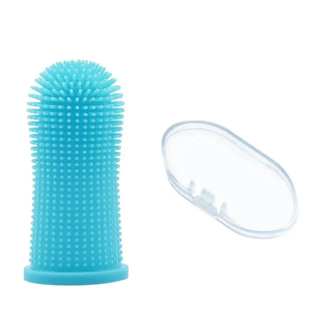 Cepillo Dental de Silicona para Mascotas