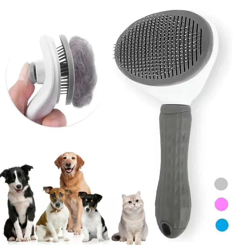 Cepillo Autolimpiante para Perros y Gatos