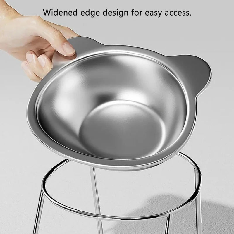 Comedero para gato con soporte elevado estable