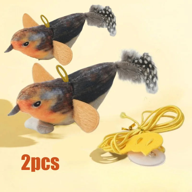 Set de juguetes pájaro para gatos