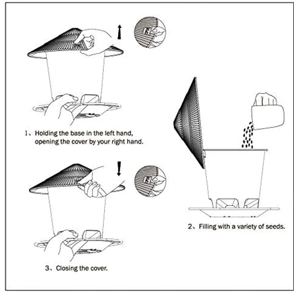 Comedero de varios orificios para pajaros
