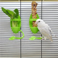 Soporte para jibia, fruta y verdura para aves en jaula