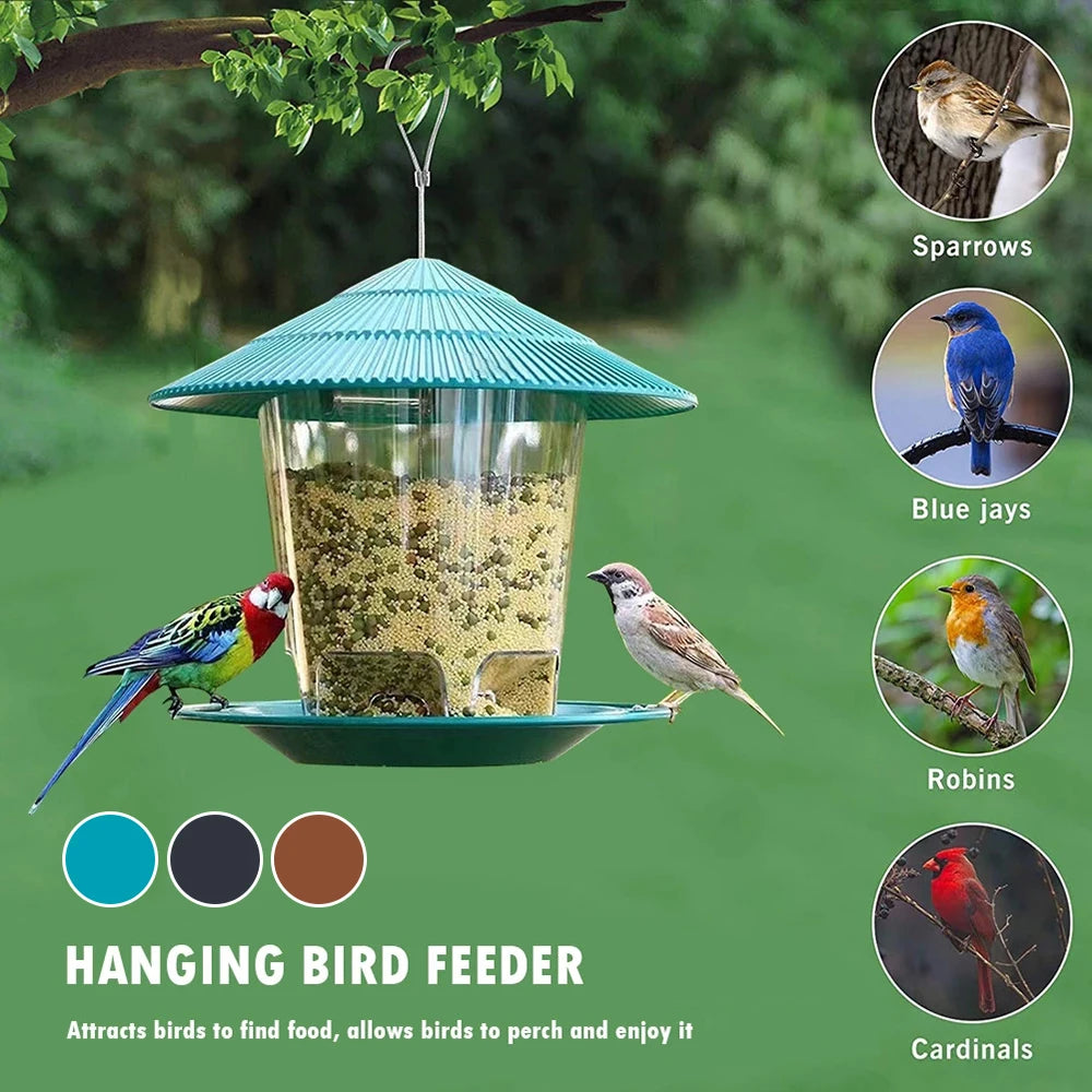 Comedero para semillas y snacks de aves