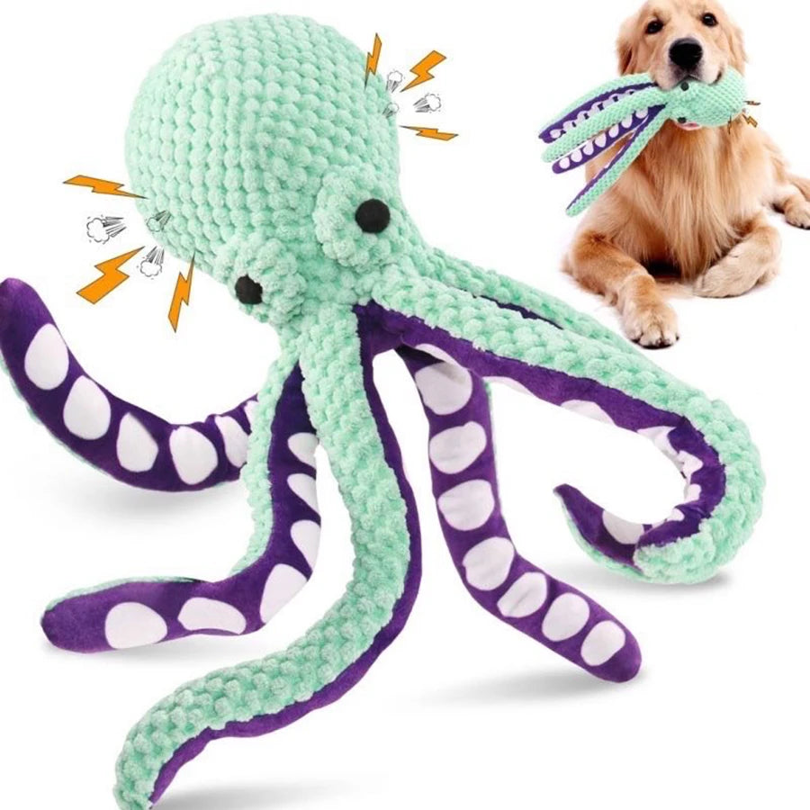 Peluche sonoro de pulpo para perros de ThePetShopFun