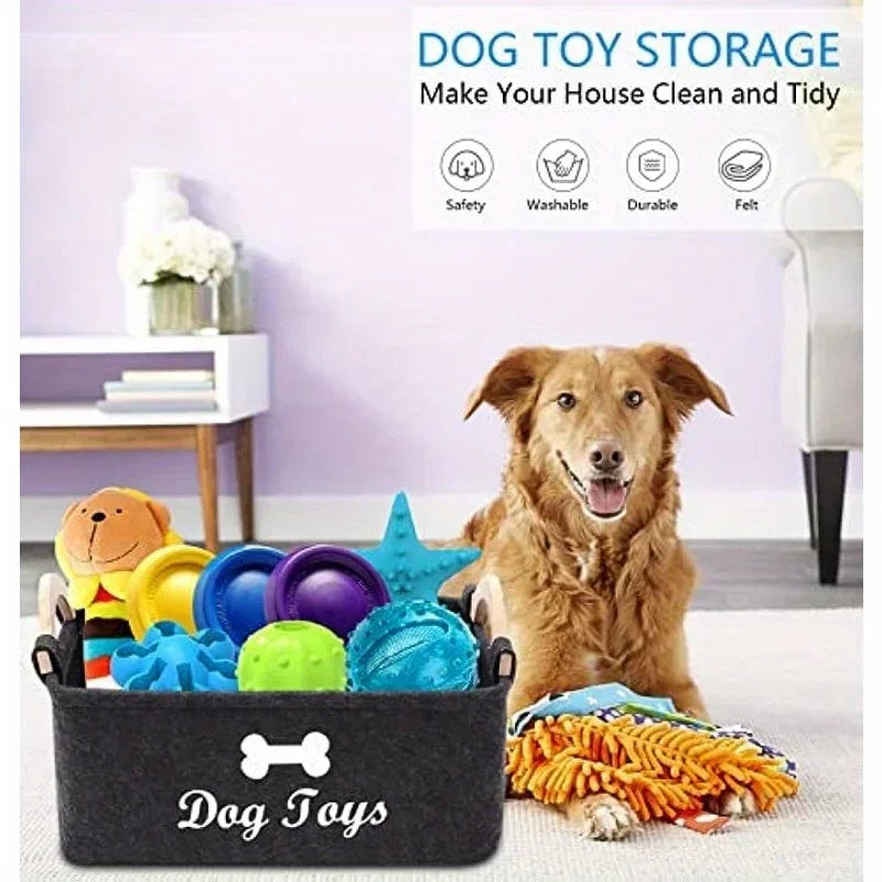 Caja Organizadora de Juguetes para Mascotas